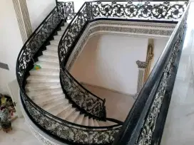 Railing tempa, besi tempa, railing klasik