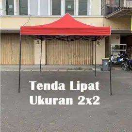 Tenda bekas warna merah ukuran 2x2