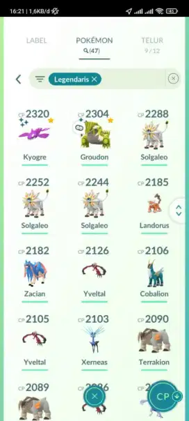 Akun game pokemon go level 40