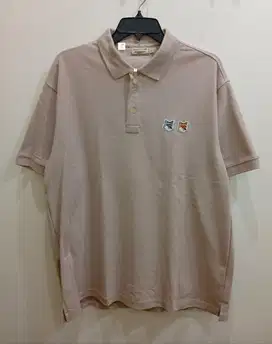 MAISON KITSUNE KHAKI POLO SHIRT