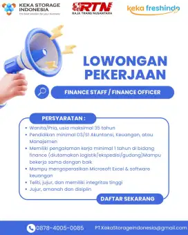 Lowongan pekerjaan untuk bagian Finance