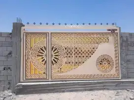 Bengkel las Lampung tralis kanopi pintu pagar gerbang tangga