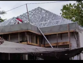 Menerima renopasi atap rumah baja ringan galvalum pasir Terpasng