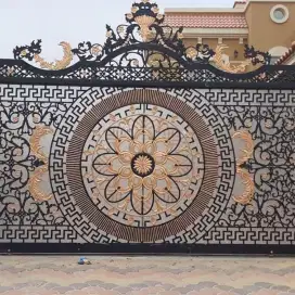Bengkel las Lampung tralis kanopi pintu pagar gerbang tangga