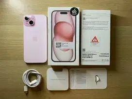 iphone 15 128gb pink garansi aktif