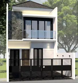 Dijual Rumah Baru On Progress Darmo Indah Timur 2 Lantai Minimalis