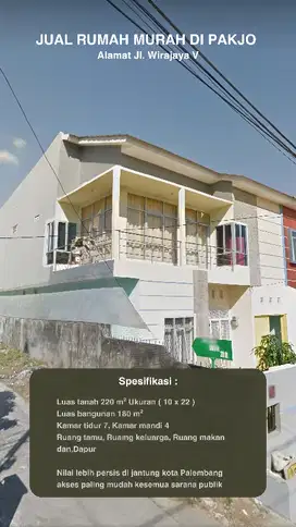 Jual rumah murah di pakjo 