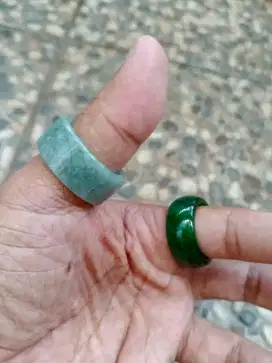 Giok Cincin model raja,dan Bulat Original Burma