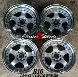 Jual velg wm r16 4x100 4x114,3 avanza xenia jazz yaris dll