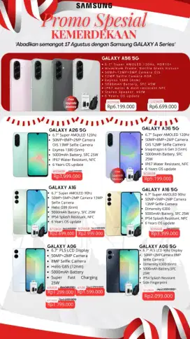 READY SAMSUNG GALAXY ASERIES