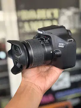 Canon 3000d kit 18-55 iii Fullset Like New Bonus Banyak