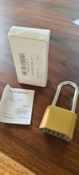 Kunci Gembok dgn 4 pin kombinasi