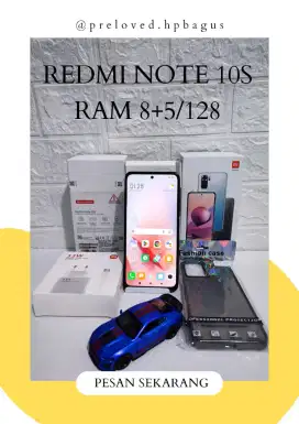 REDMI NOTE 10S 8+8/128 FULLSET SIAP PAKAI