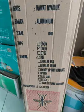 PARA MESH KASA NYAMUK 25 Meter 0.6mm ALUMUNIUM / KAWAT NYAMUK