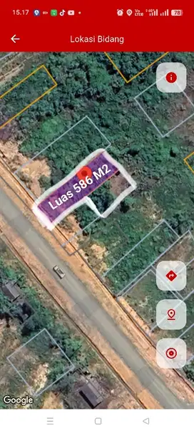 DIJUAL TANAH KAVLING 586 M2 JL. MUKMIN FAISAL BALIKPAPAN