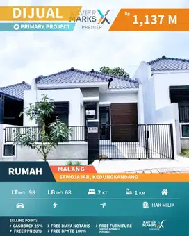 Dijual Rumah Minimalis Modern di Riverfront Malang