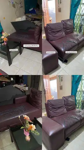 Sofa Set, bonus meja kaca