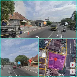 Tanah sangat strategis pinggir jalan raya pusat kota cocok usaha