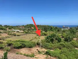Tanah premium view laut dekat pantai melasti, menghadap selatan