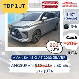 Promo TDP 1 Juta Avanza 1.5 G AT 2022 Silver