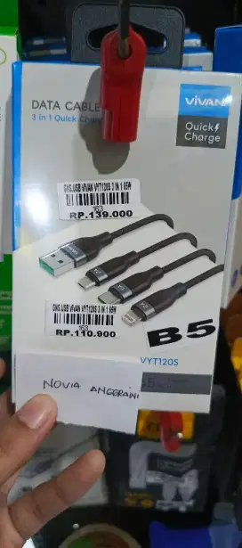 USB VIVAN VYT120S 3 IN 1 65W | ATLANTIS DAHSYAT