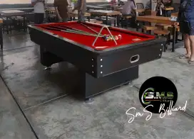 Meja Billiard 7ft 8ft 9ft tanpa koin / pakai koin full set biliar
