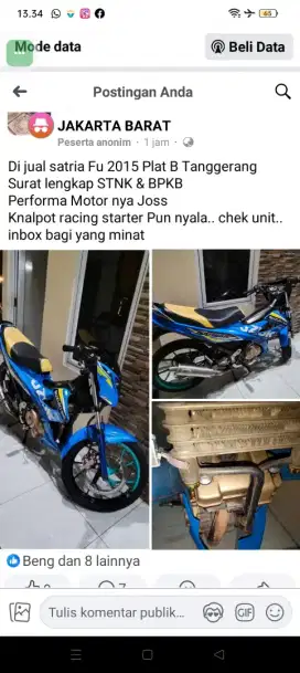 Suzuki Satria FU 2015