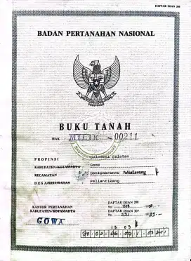 Tanah kebun dan villa patallassang Gowa