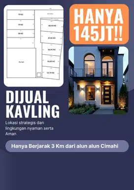 Tanah Siap Bangun di Permana Cimahi Dekat Pemkot dan Alun alun