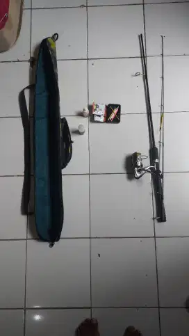 Joran Magoi - G 602 MHS SD Original Komplit Reel Kenur Tas Pancing