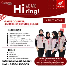 Loker Untuk Sales Counter