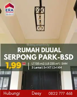 Rumah 3 Lantai – Serpong Park, BSD