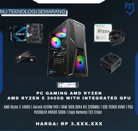 PC Gaming AMD Ryzen 5 3400G with Integrated GPU
