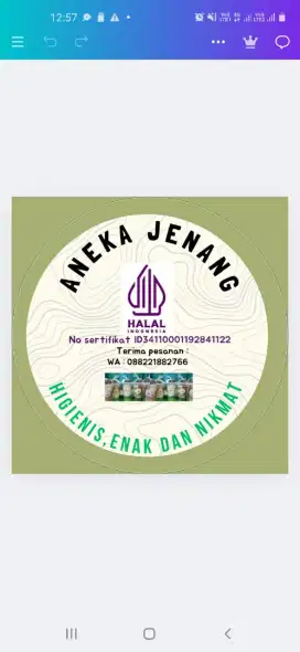 JAGA LAPAK ANEKA JENANG SETENGAH HARI