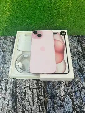 Iphone 15 pink 256gb ex garansi Ibox