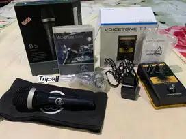 Mic AKG D5 dan Efek Vocal TC Helicon T1 (Sepaket)