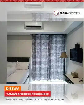 Fully Furnished tipe Studio 1 Bed 26m2, Taman Anggrek Residences