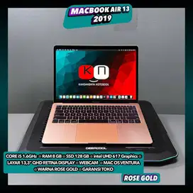 Macbook Air 13 2019 RoseGold i5 1.6Ghz Ram 8GB/128GB Layar Qhd Retina