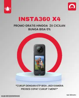 Cash Credit Insta360 X4 Action camera promo 0% dan gratis 1x cicilan