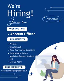Lowongan Kerja Wanita Sebagai Account Officer