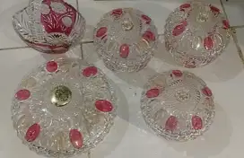 Jual Harga Miring Satu Set Toples Kristal SOGA JEPANG