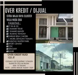 Disewakan / di over kredit / jual