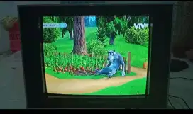 Tv 21 Inci masih mulus seperti baru colok set top box langsung nonton