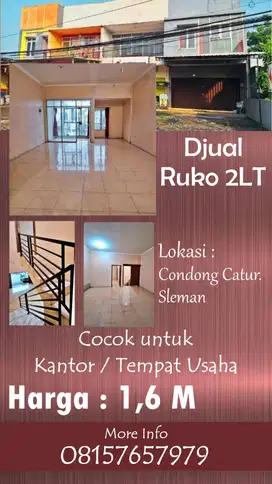 Ready Ruko Condong Catur SlemanSiap Bangun Jual Cepat BU