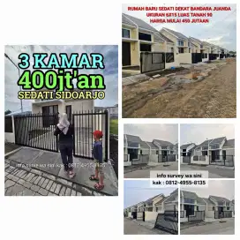 RUMAH SEDATI JUANDA NOL DP DEKAT BANDARA