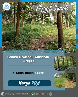 Tanah Tegal Lokasi Grompol