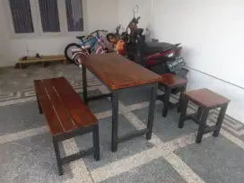 Meja kursi usaha warung makan dan Cafe resto,