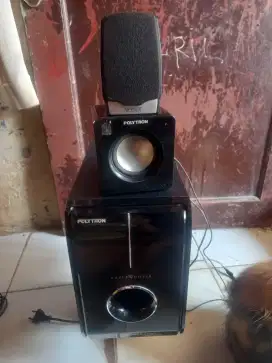 Subwofer aktif polytron mulus masih segel