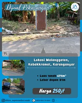 Tanah Pekarangan Kawasan Padat Penduduk
