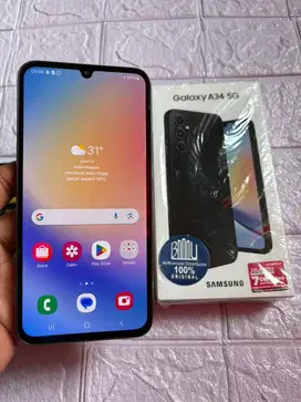 Samsung A34 5G Ram 8gb Rom 128gb Lengkap MuLus Bisa Tukar Tambah
